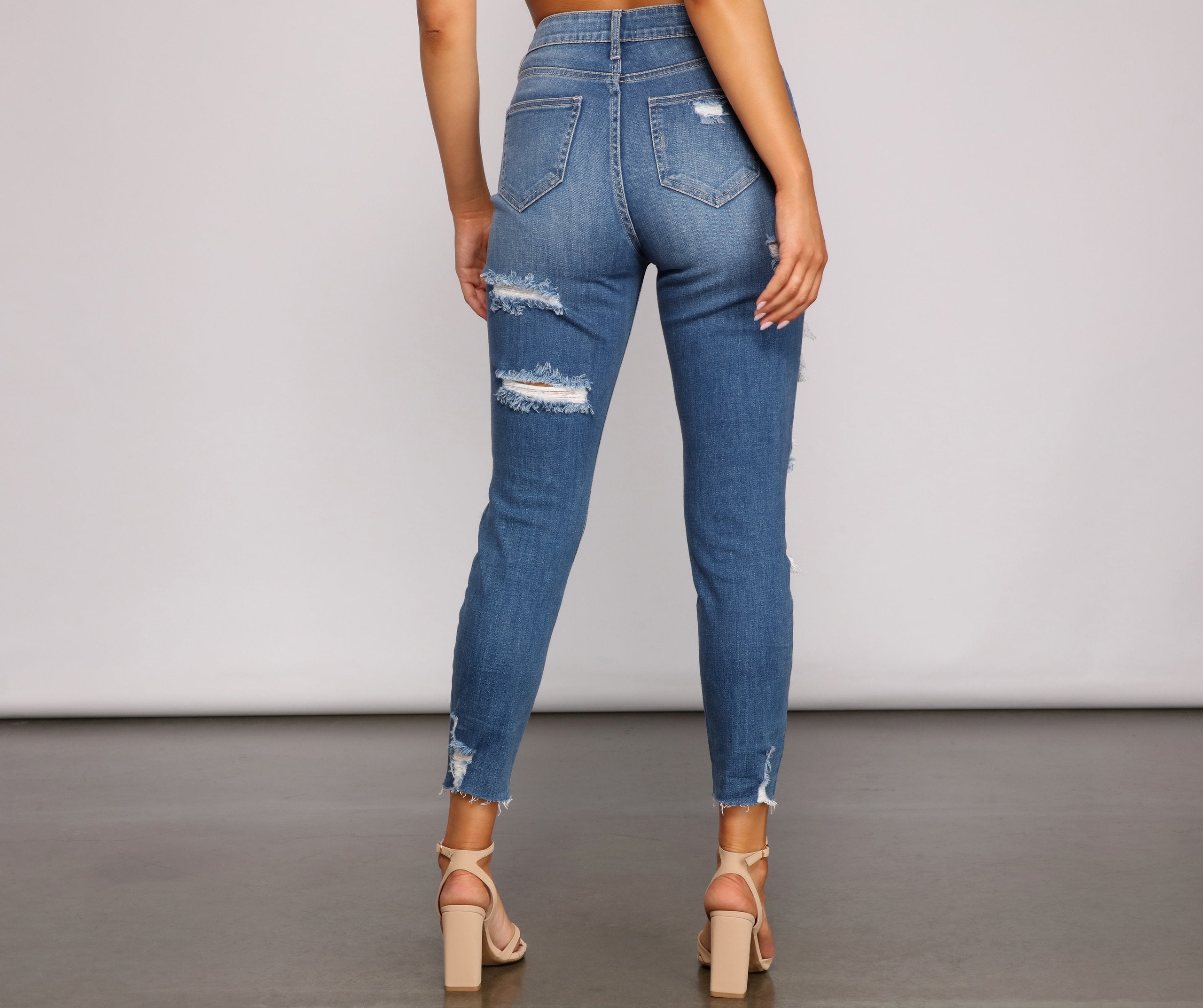 Denim Days High Waist Skinny Jeans - Lady Occasions