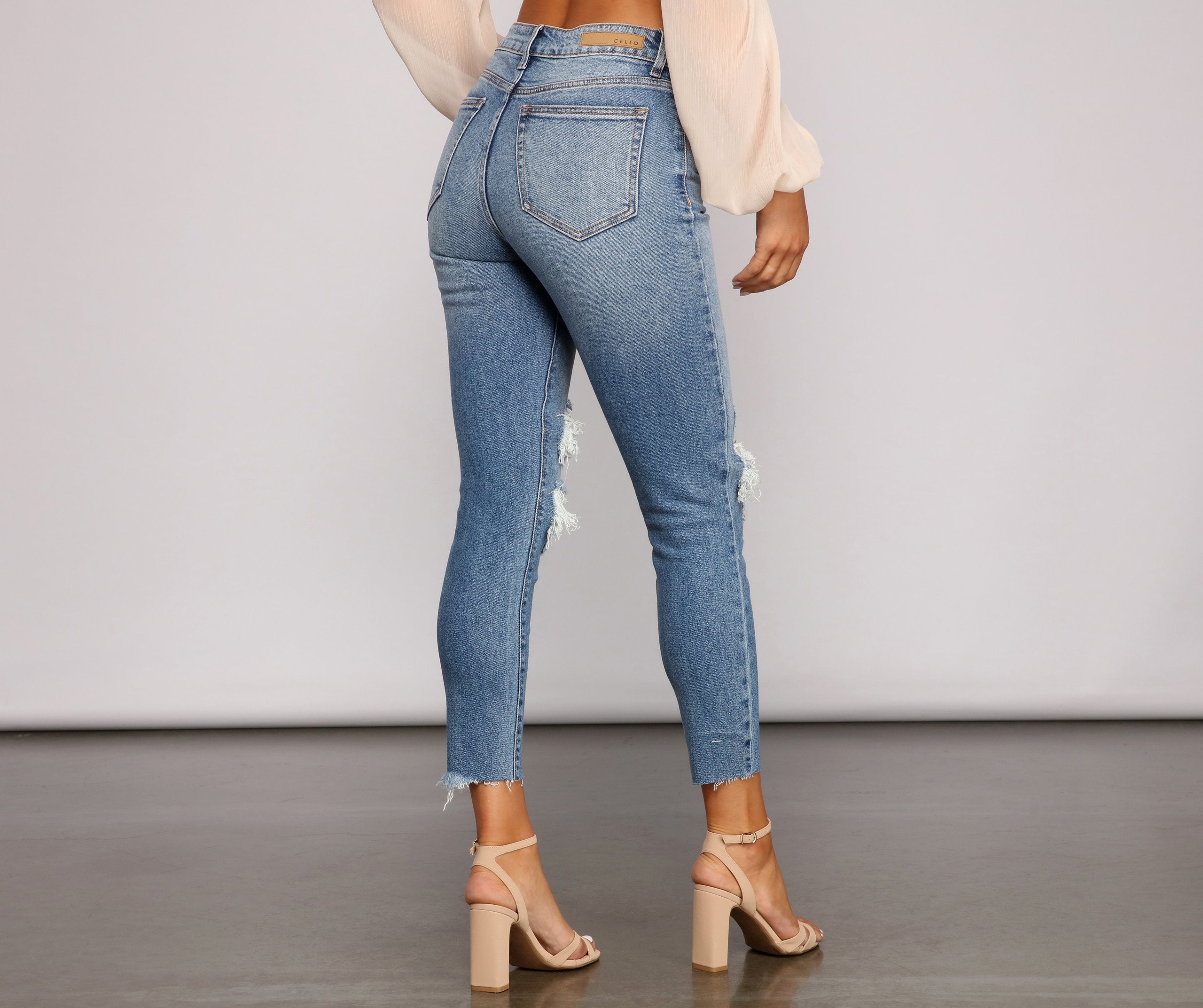 Stylish Staple High Rise Skinny Jeans - Lady Occasions