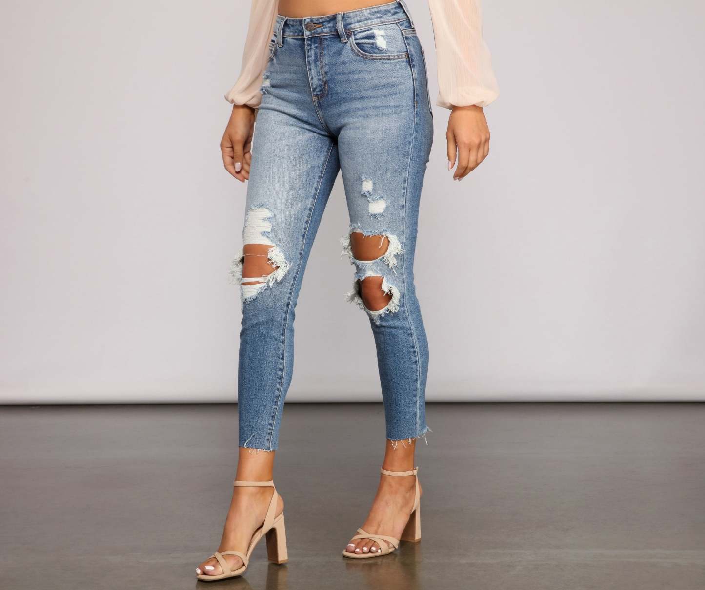 Stylish Staple High Rise Skinny Jeans - Lady Occasions