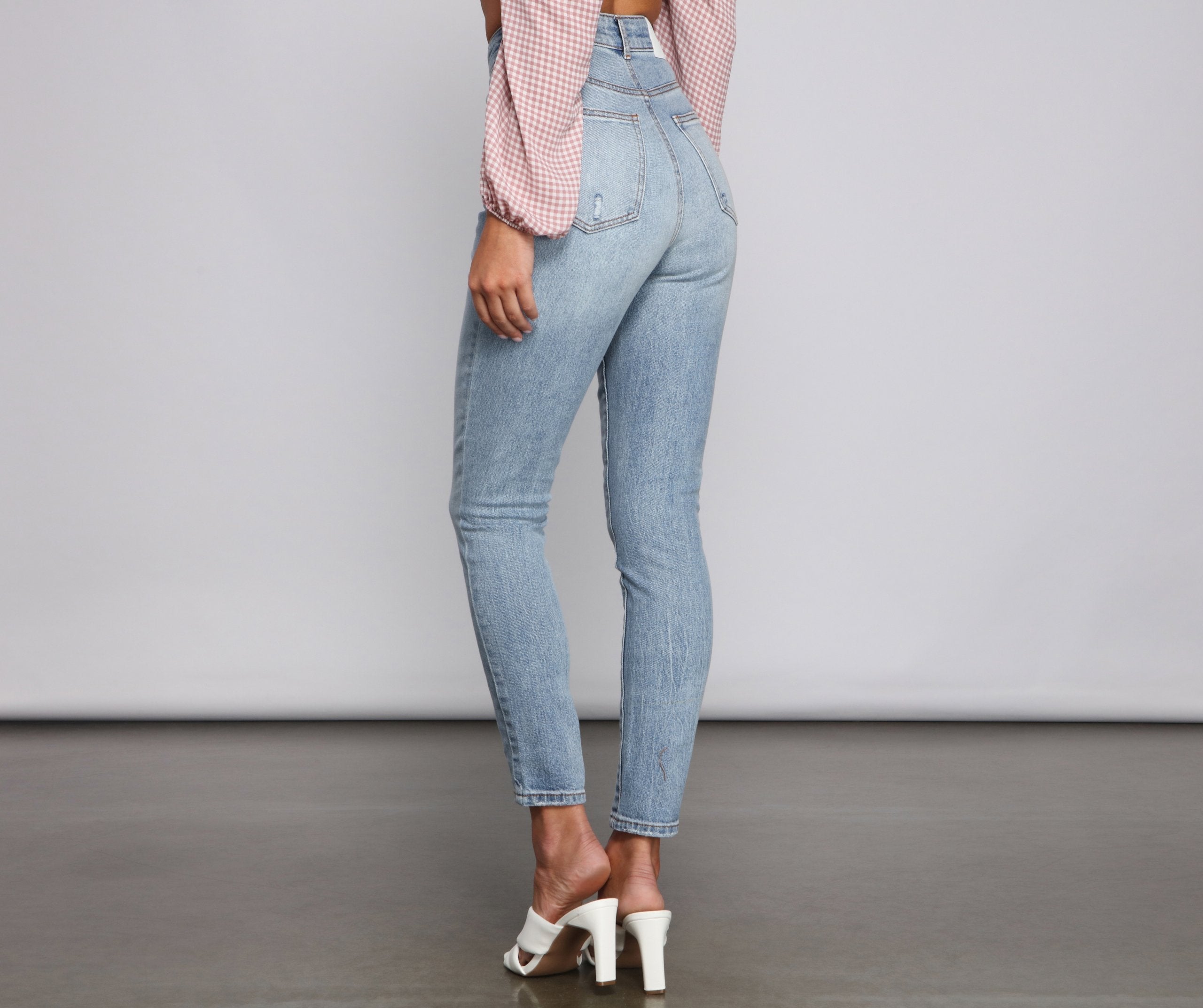 Classic Staple High Rise Skinny Jeans - Lady Occasions