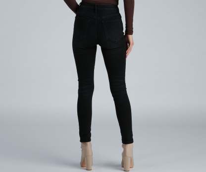 New In Town Mid-Rise Distressed Crop Skinny Jeans - Lady Occasions