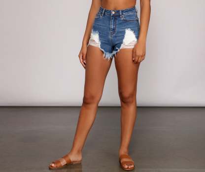 Current Fave Cutoff Denim Shorts - Lady Occasions