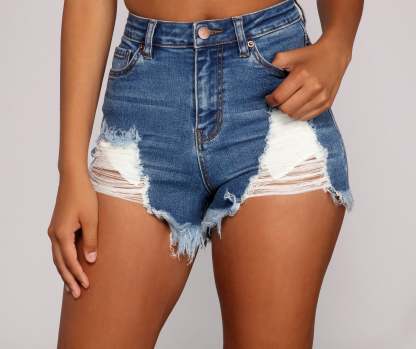 Current Fave Cutoff Denim Shorts - Lady Occasions