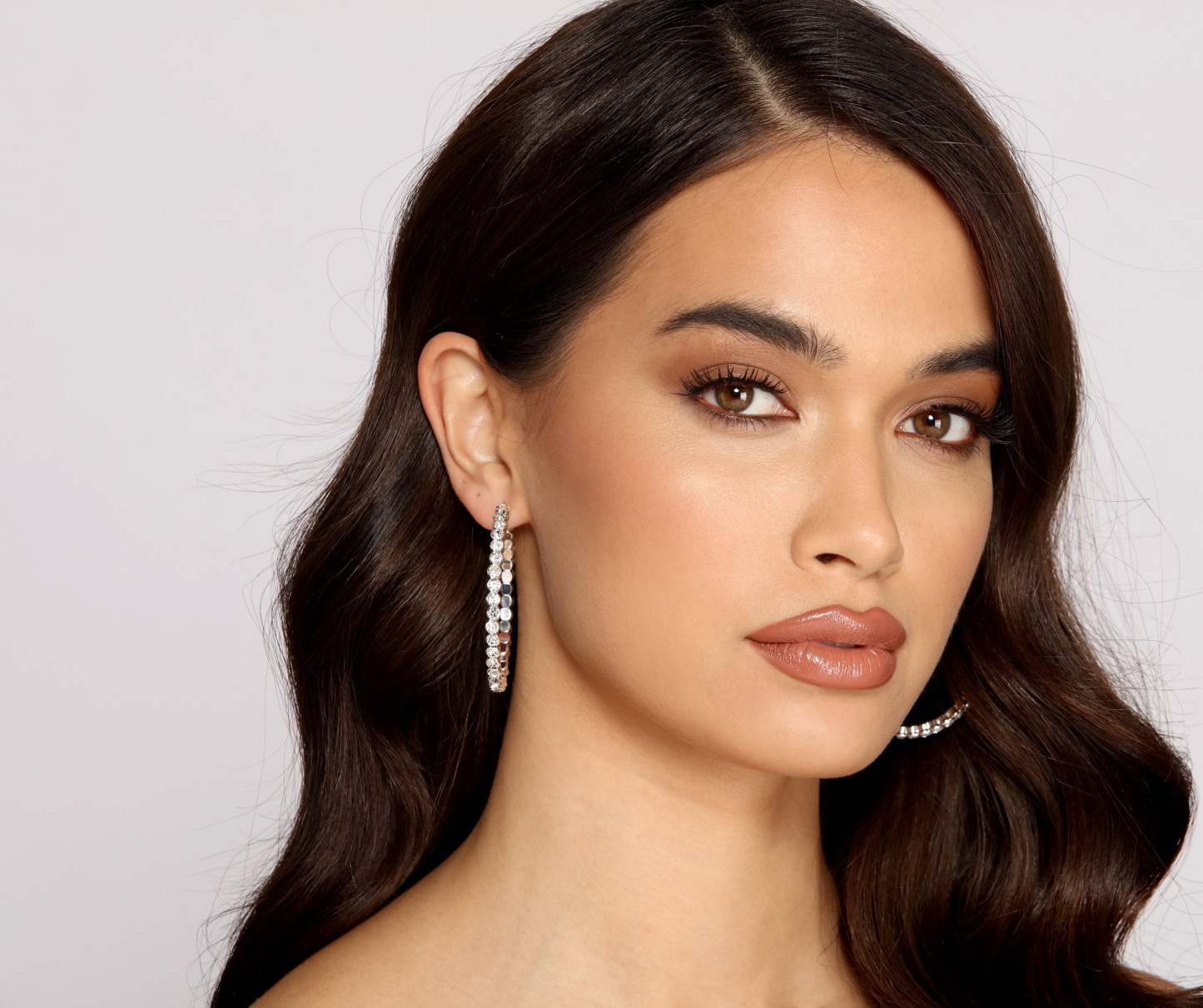 Glam Queen Rhinestone Hoops - Lady Occasions