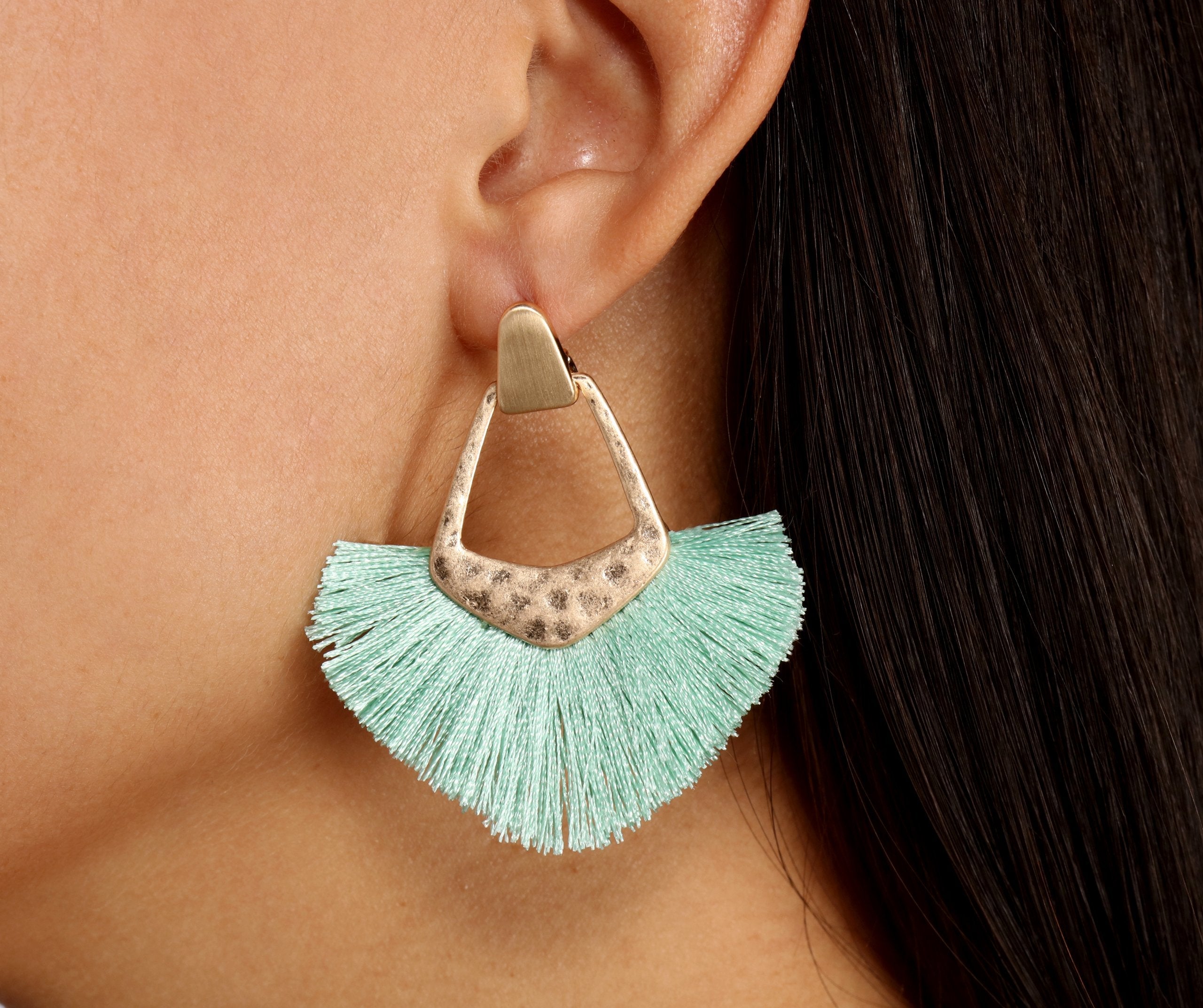 Dangle Dangle Tassel Fringe Earrings - Lady Occasions