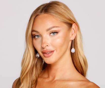 Stunning And Glam Cubic Zirconia Earrings - Lady Occasions