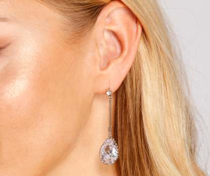Stunning And Glam Cubic Zirconia Earrings - Lady Occasions