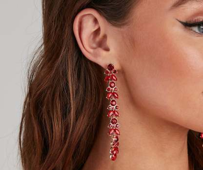 Natural Beauty Linear Leaf Earrings - Lady Occasions