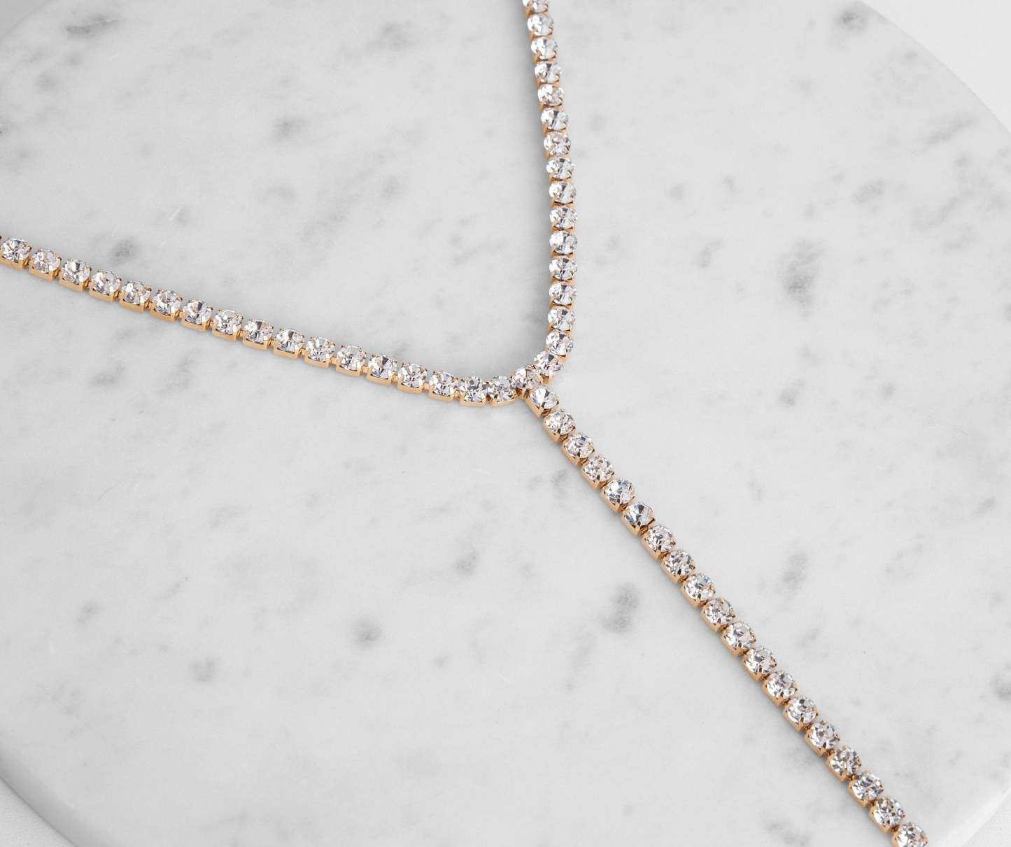 I Like To Be Extra Rhinestone Choker Lariat - Lady Occasions
