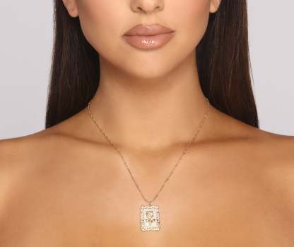 Rose Pendant Dainty Chain Necklace - Lady Occasions