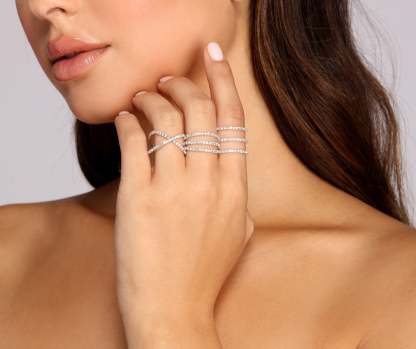 Three On Card Rhinestone Set - Lady Occasions