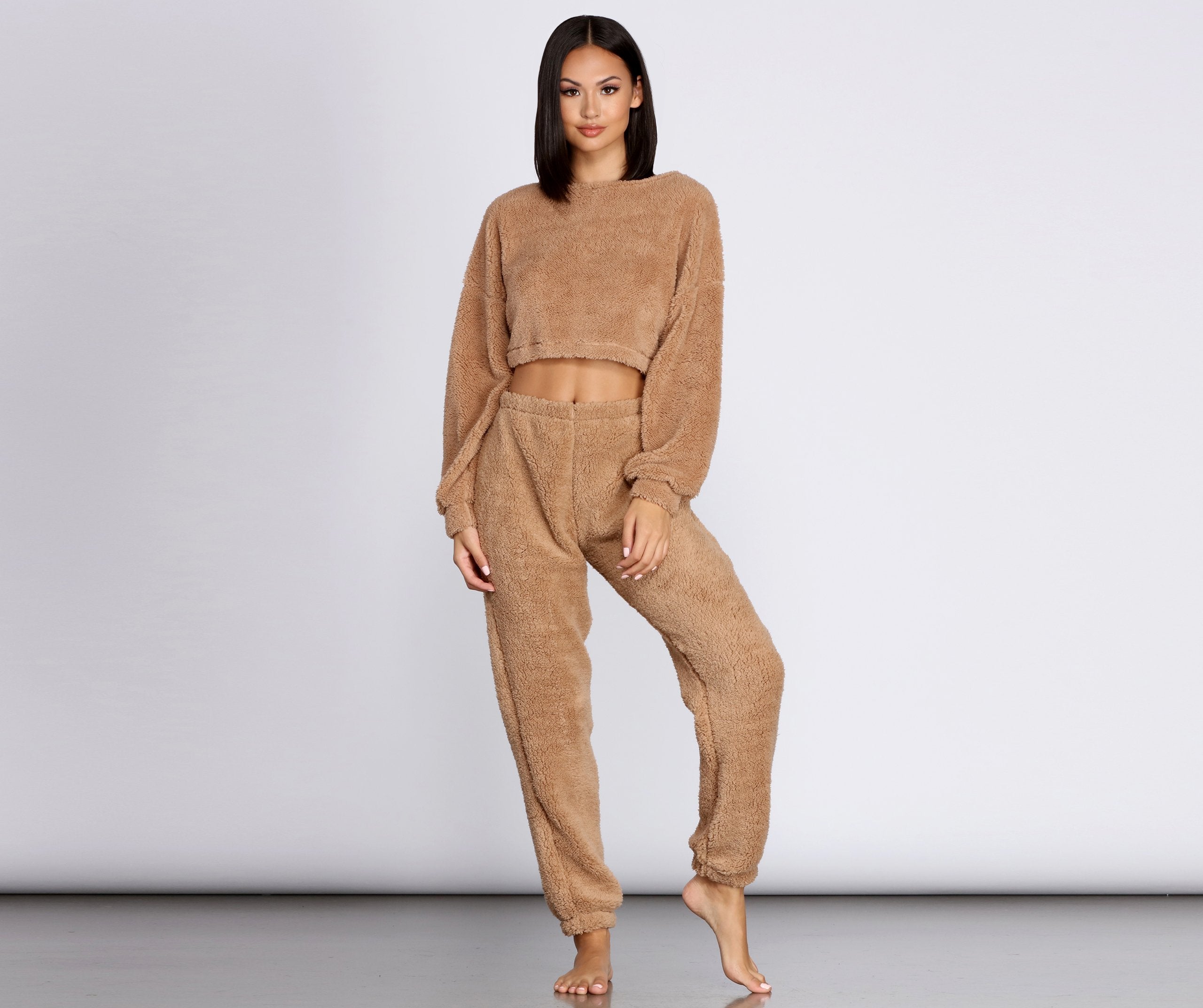 Cozier Than Ever Sherpa PJ Top - Lady Occasions