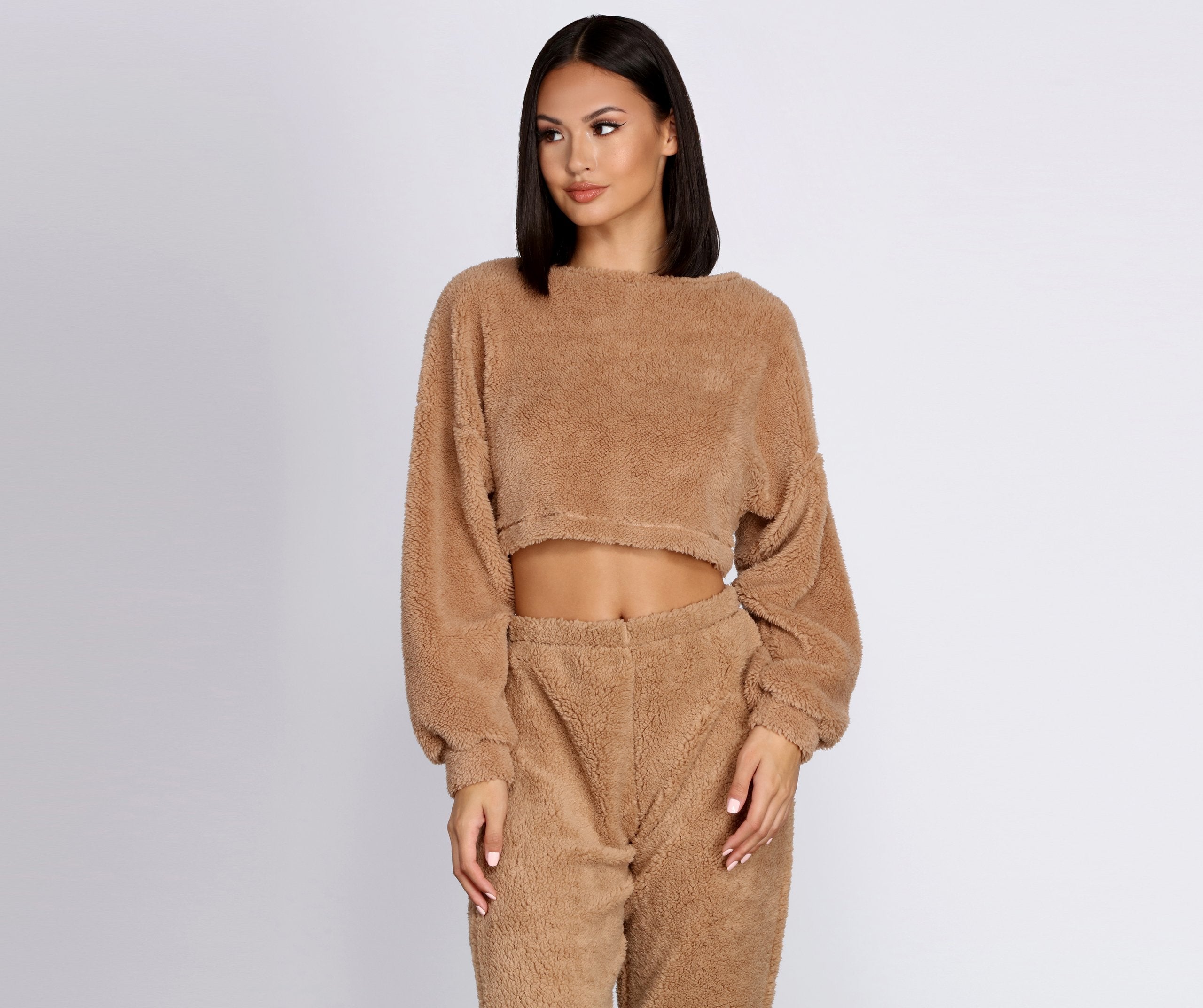 Cozier Than Ever Sherpa PJ Top - Lady Occasions