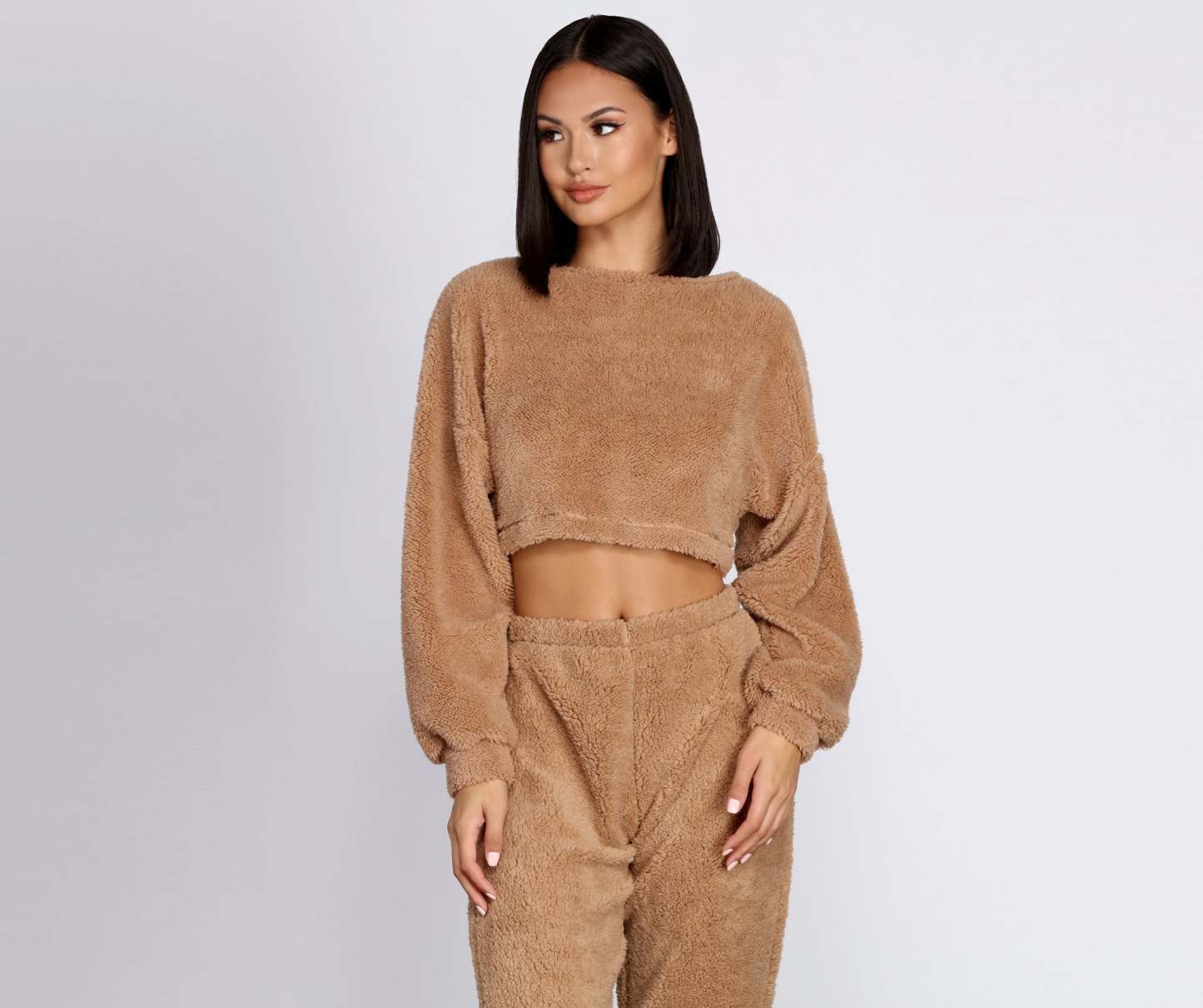 Cozier Than Ever Sherpa PJ Top - Lady Occasions