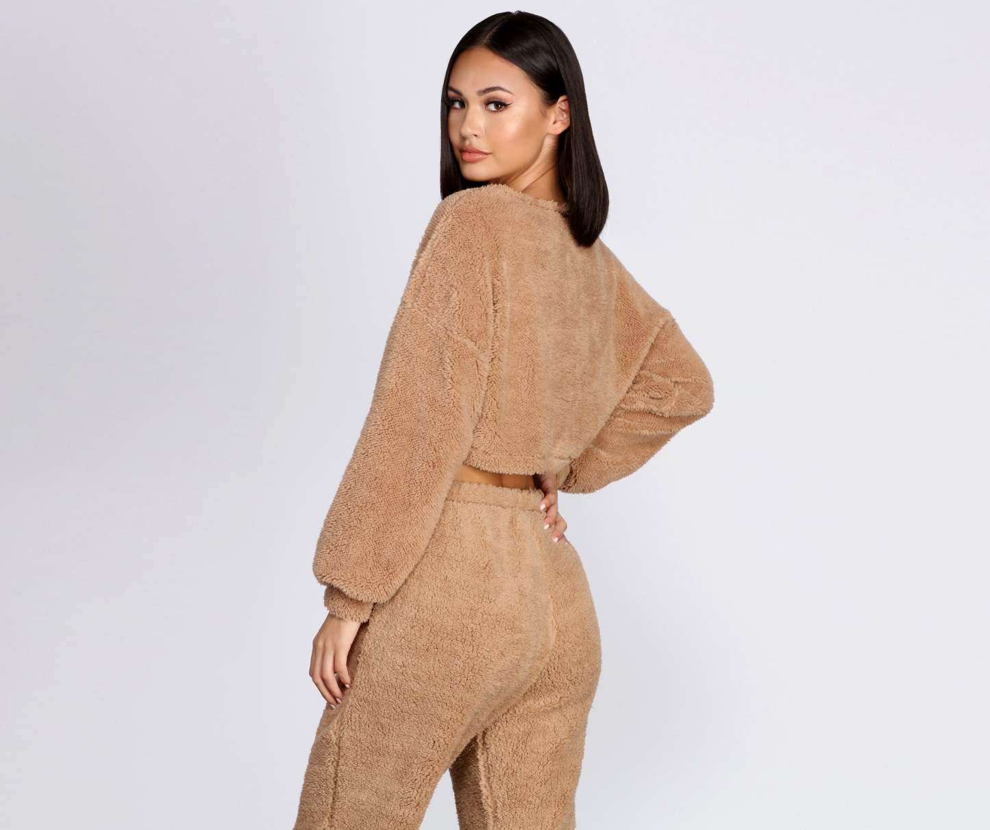 Cozier Than Ever Sherpa PJ Top - Lady Occasions