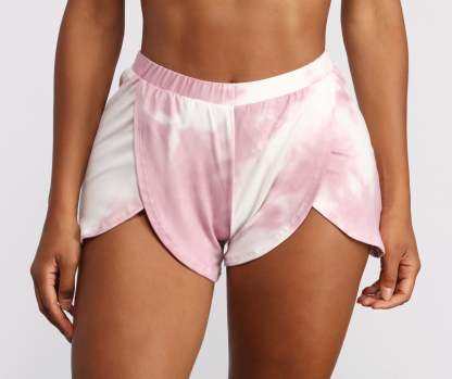 Cloud Dye Tulip Pajama Shorts - Lady Occasions