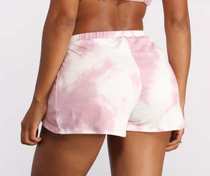 Cloud Dye Tulip Pajama Shorts - Lady Occasions