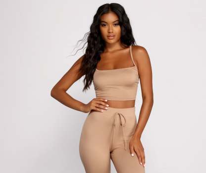 Essential Cropped Pajama Tank - Lady Occasions