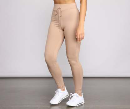 Essential High Waist Pajama Leggings - Lady Occasions
