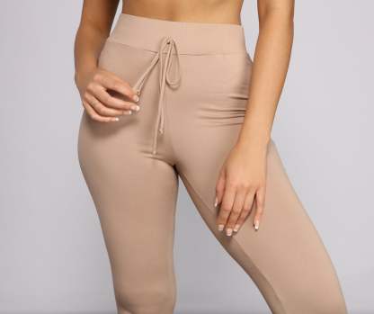 Essential High Waist Pajama Leggings - Lady Occasions