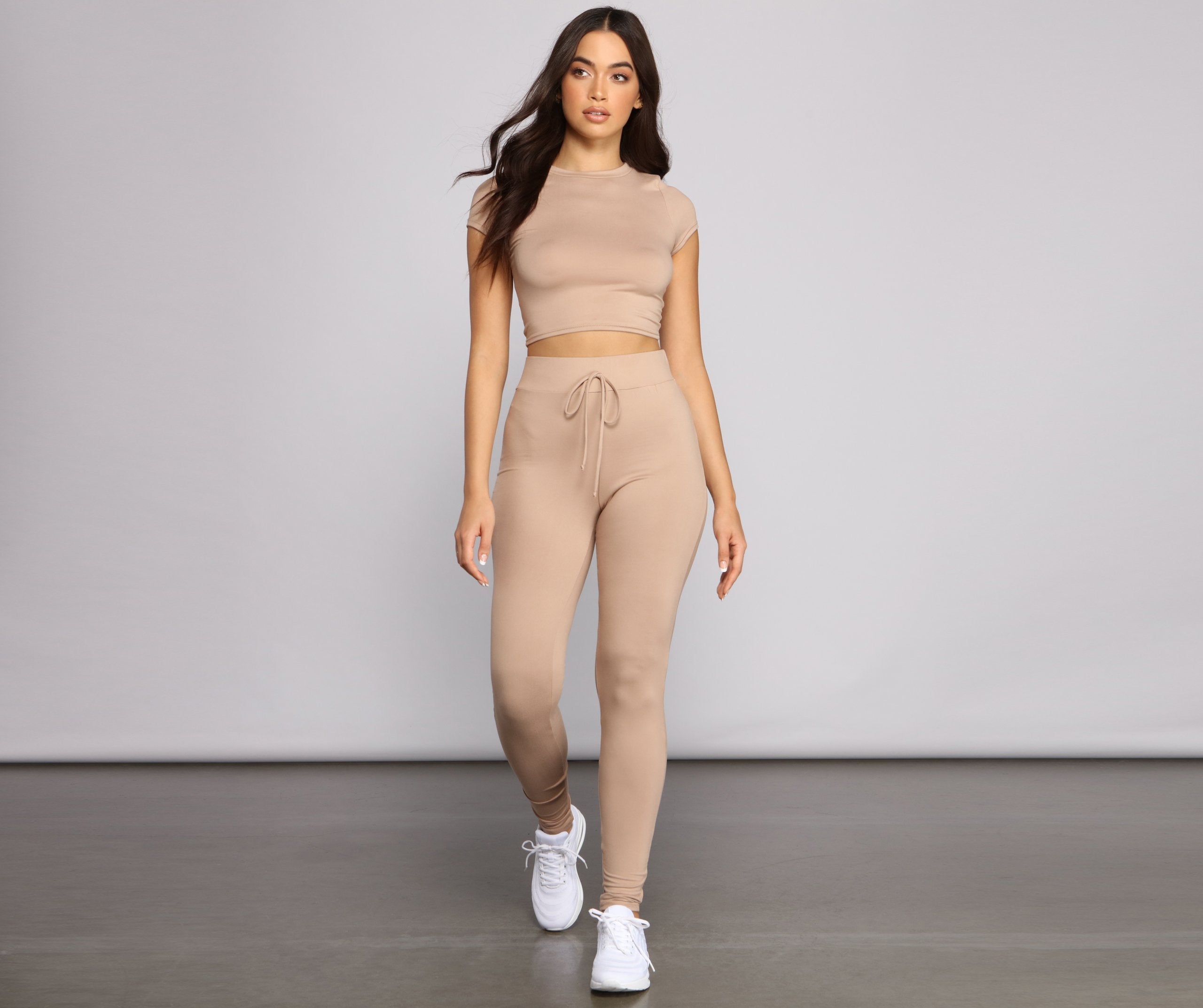 Essential High Waist Pajama Leggings - Lady Occasions