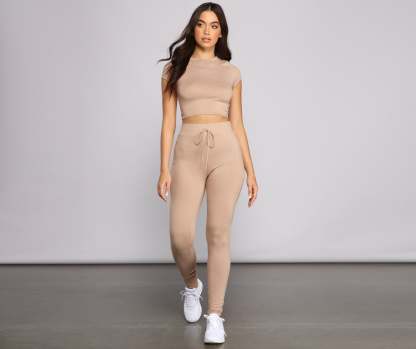 Essential High Waist Pajama Leggings - Lady Occasions