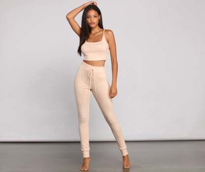 Cozy Chic Tank And Leggings Set - Lady Occasions