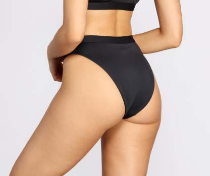 Minimal High Waist Swim Bottoms - Lady Occasions
