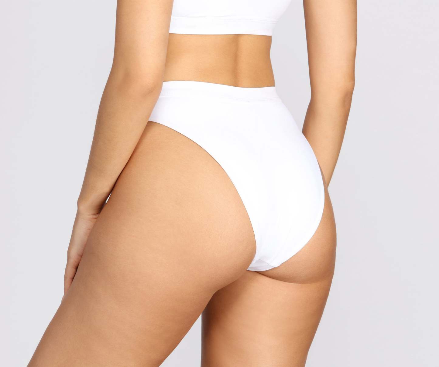 Minimal High Waist Swim Bottoms - Lady Occasions