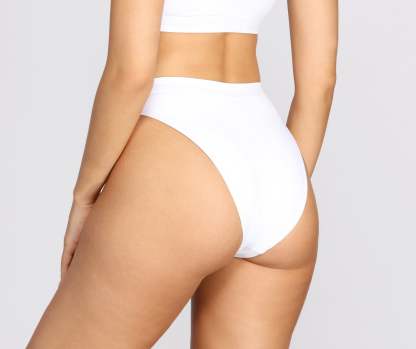 Minimal High Waist Swim Bottoms - Lady Occasions