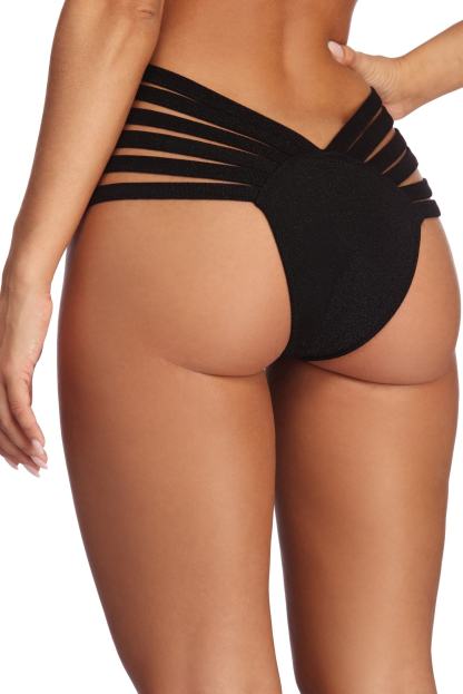 Strapped In Shimmer Swim Bottoms - Lady Occasions