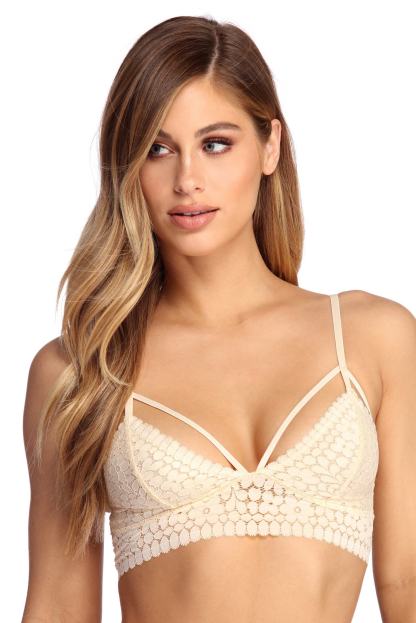 Daisy Lace Caged Bralette - Lady Occasions