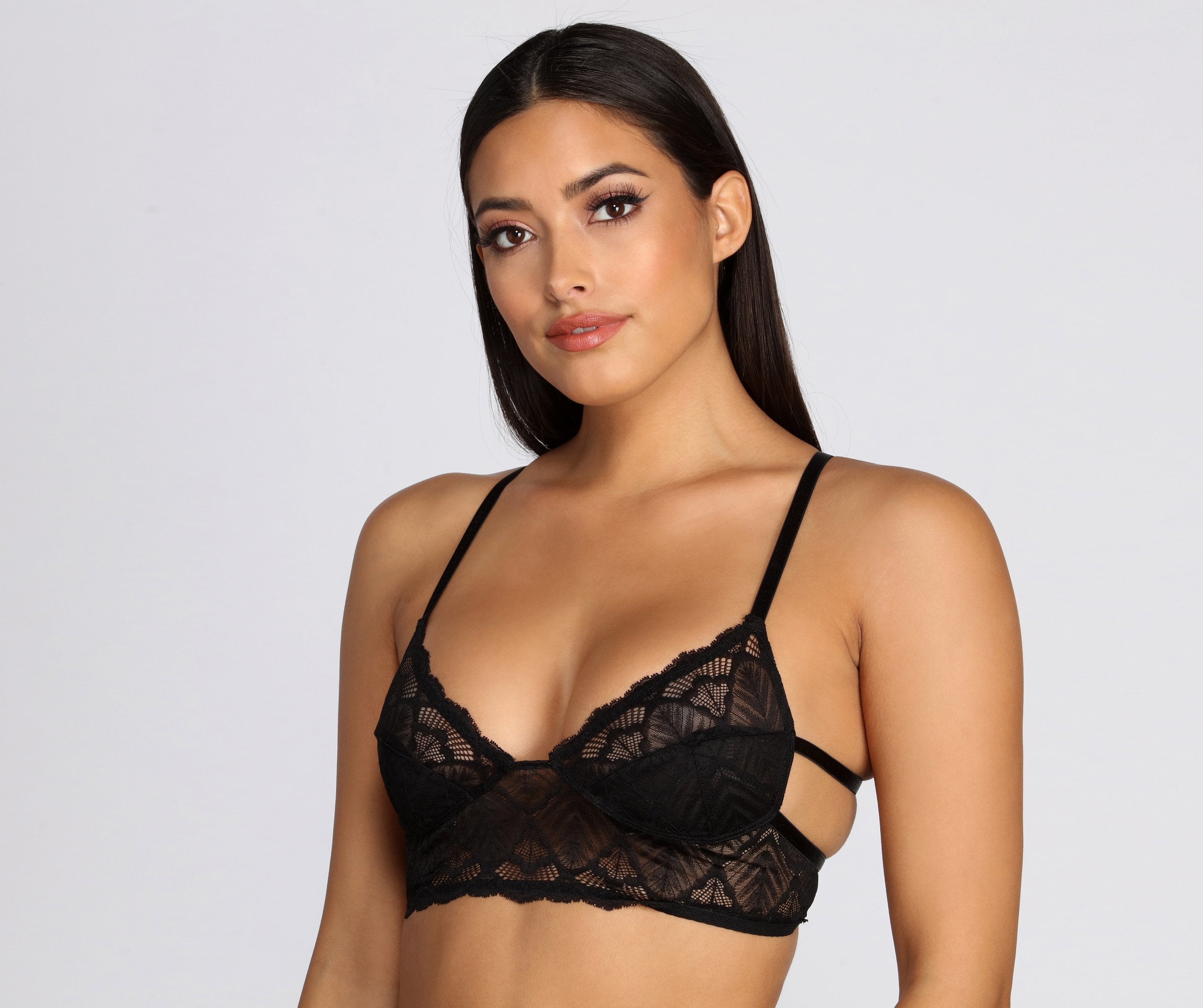 Dainty Sheer Lace Bralette - Lady Occasions