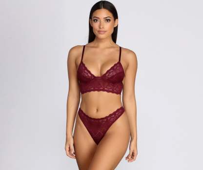 Dainty Sheer Lace Bralette - Lady Occasions