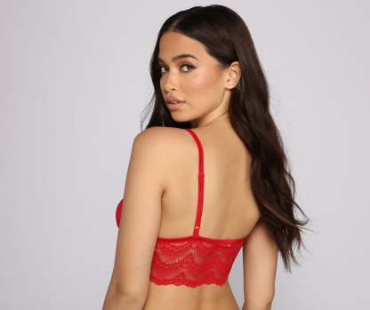 Lovestruck Caged Lace Longline Bra - Lady Occasions