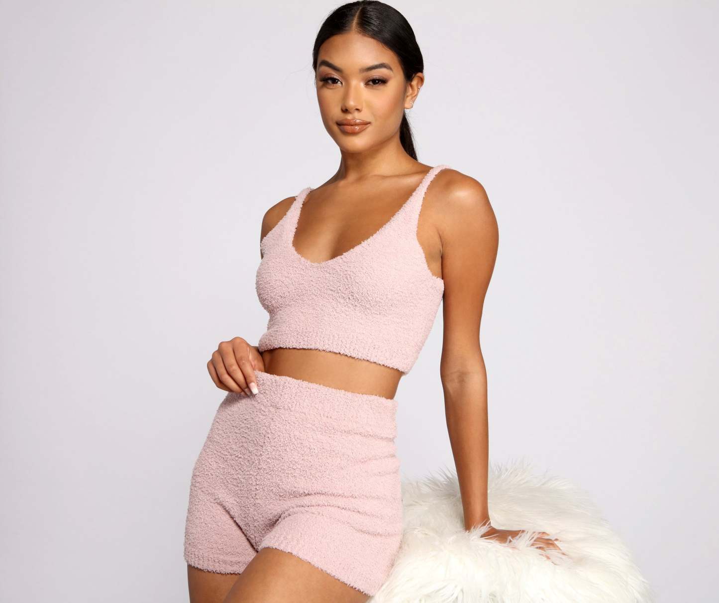 Cozy Chenille Pajama Bralette - Lady Occasions