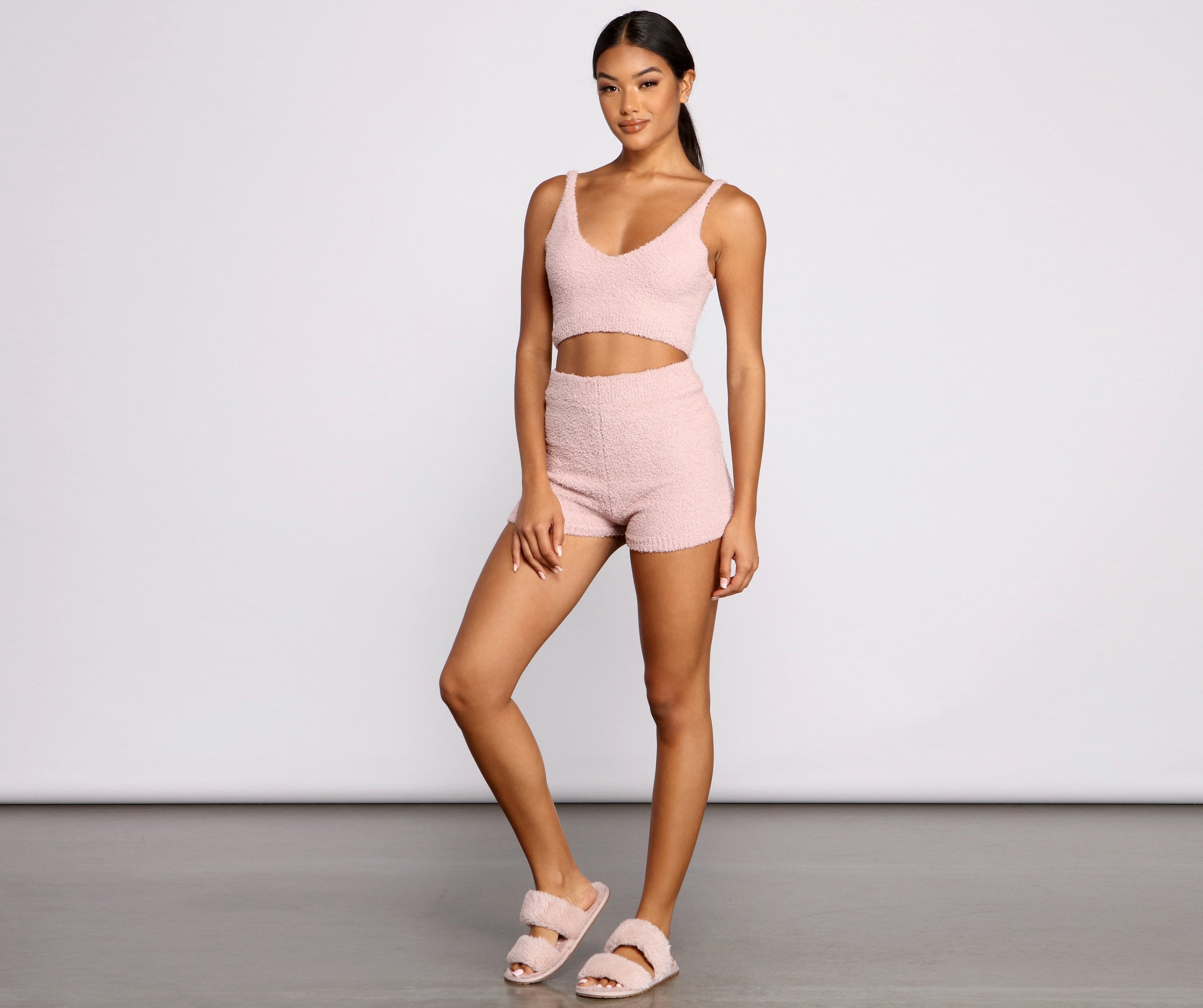 Cozy Chenille Pajama Bralette - Lady Occasions