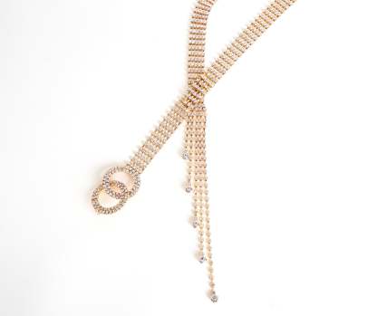O-Ring Rhinestone Belt - Lady Occasions