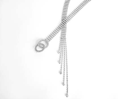 O-Ring Rhinestone Belt - Lady Occasions
