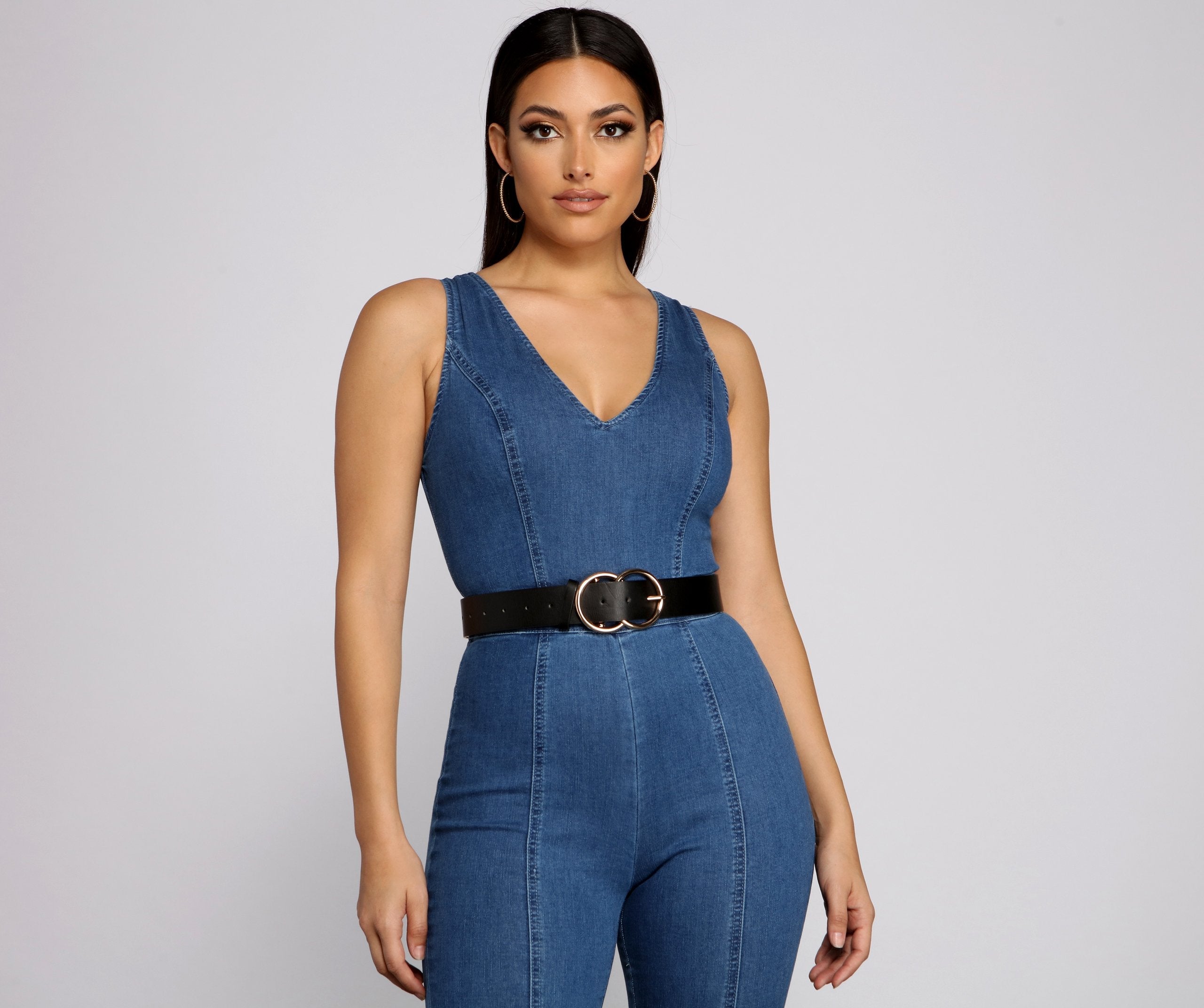 Chic Double O-Ring Buckle Belt - Lady Occasions