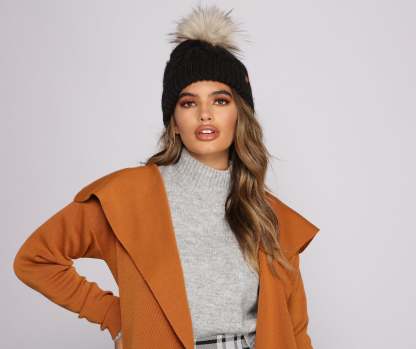 Keeping Knit Cozy Ribbed Beanie - Lady Occasions