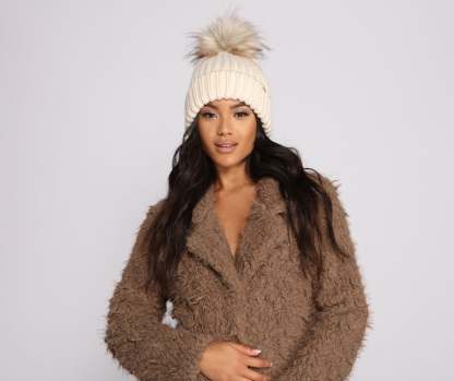 Keeping Knit Cozy Ribbed Beanie - Lady Occasions