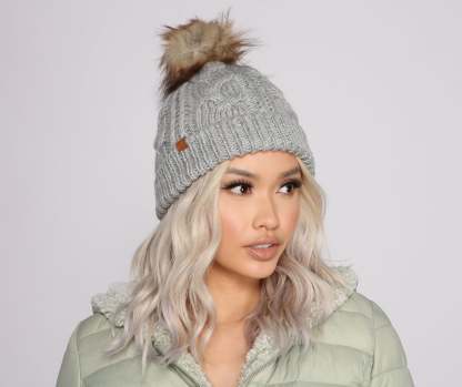 Keeping Knit Cozy Ribbed Beanie - Lady Occasions