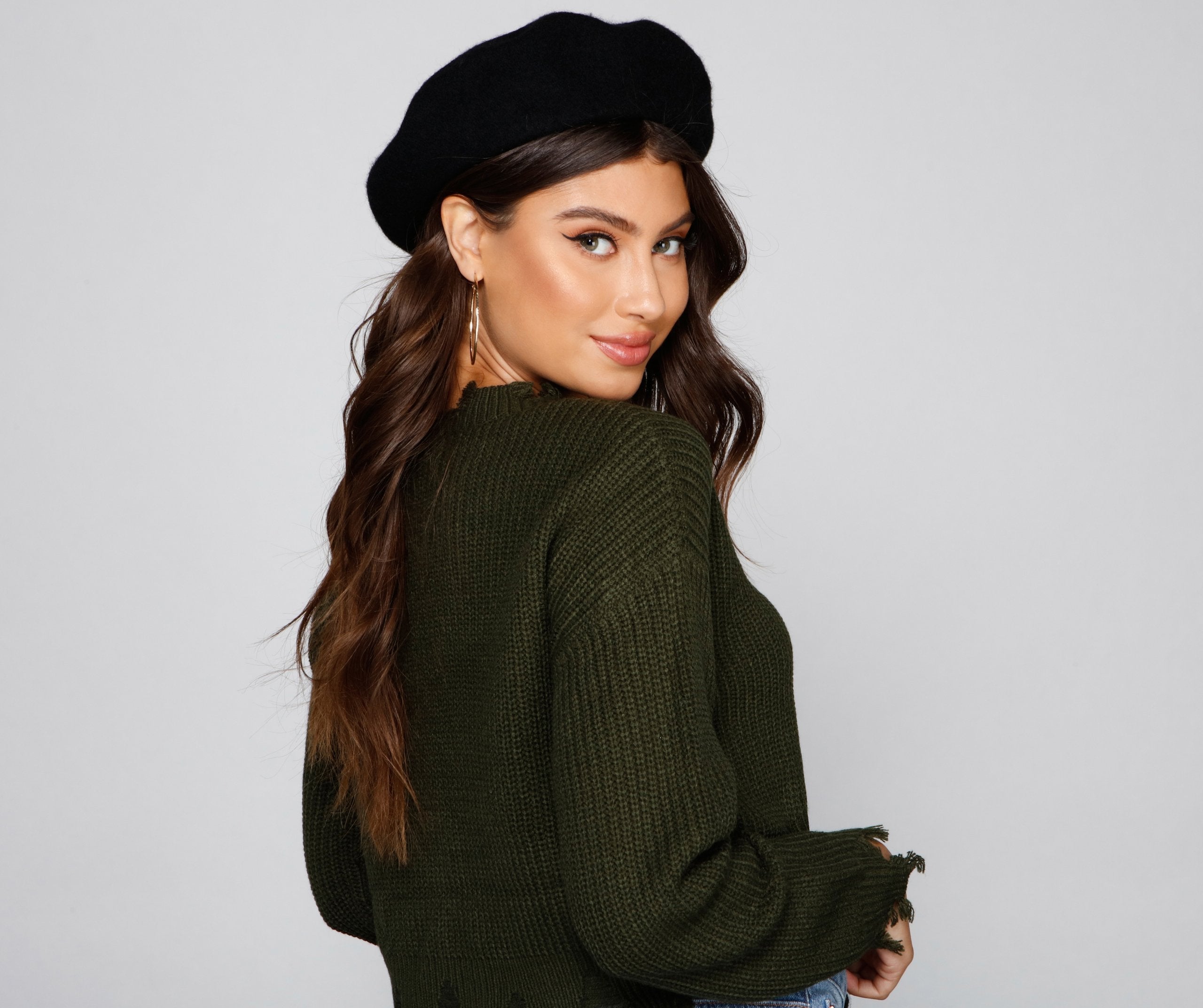 Endless Chic Faux Wool Beret - Lady Occasions
