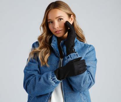 Cozy Elegance Soft Knit Gloves - Lady Occasions