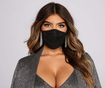 Glam Glitter Face Mask - Lady Occasions