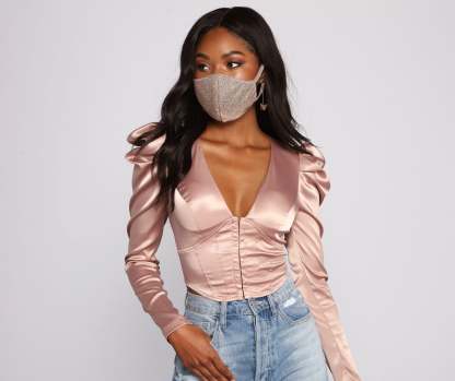 Glam Glitter Face Mask - Lady Occasions
