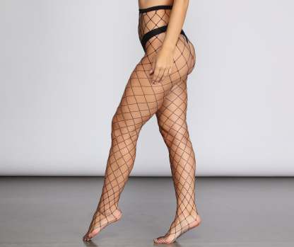 Gemstone Fishnet Tights - Lady Occasions