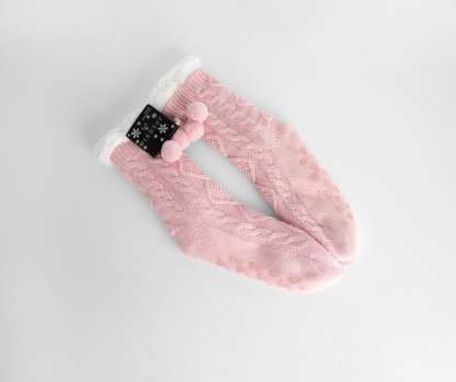 Rainy Days Knit Cozy Slipper Socks - Lady Occasions