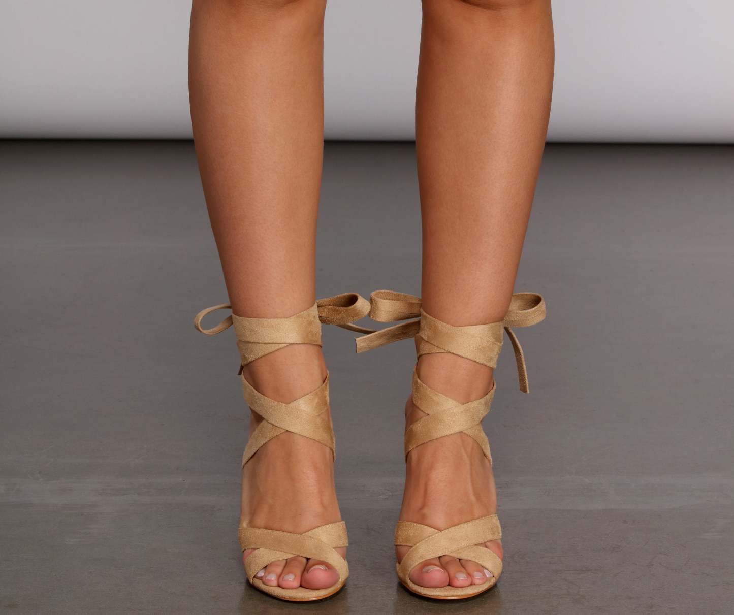 Lace Up Block Heels - Lady Occasions